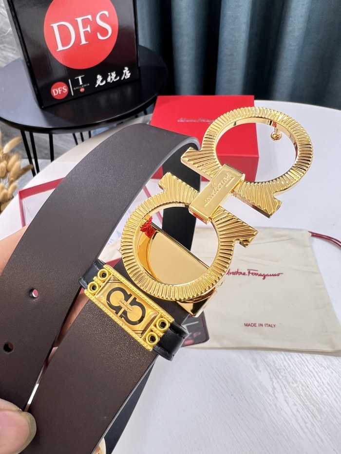 Streetwear Belt Ferragamo 321056 size:3.5cm