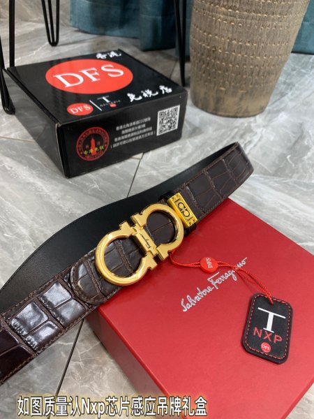 Streetwear Belt Ferragamo 321086 size:3.5cm