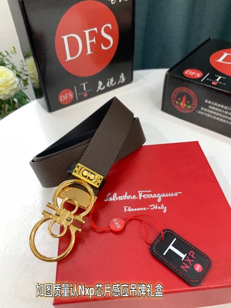 Streetwear Belt Ferragamo 321100 size:3.5cm