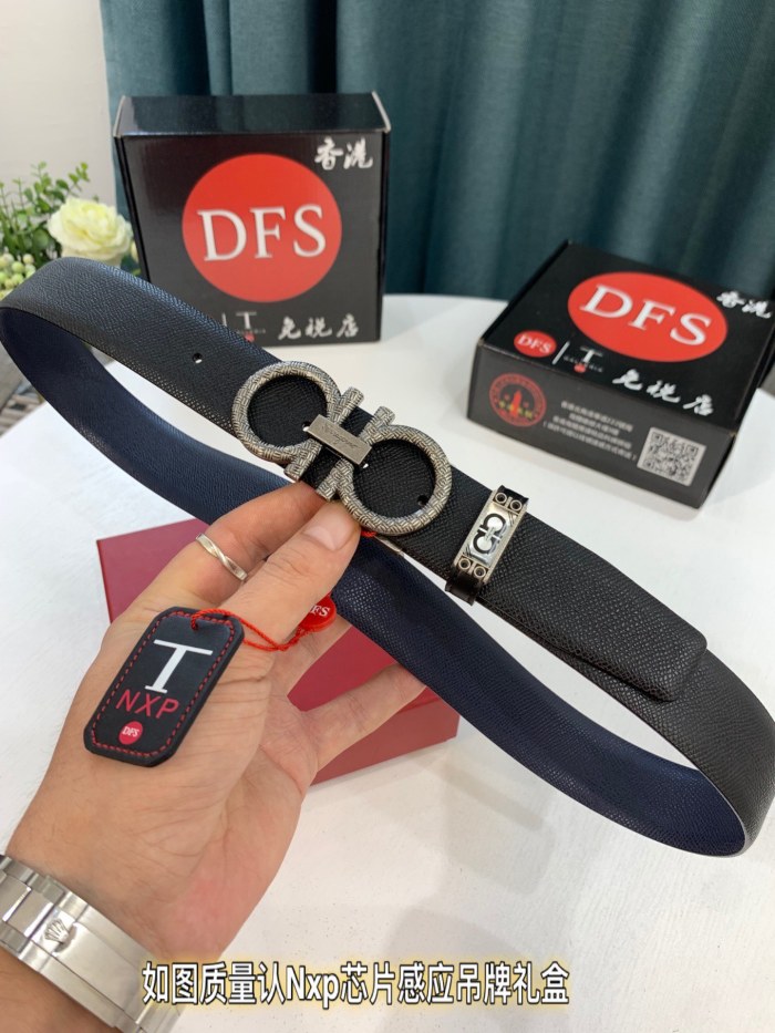 Streetwear Belt Ferragamo 321149 size:3.5cm