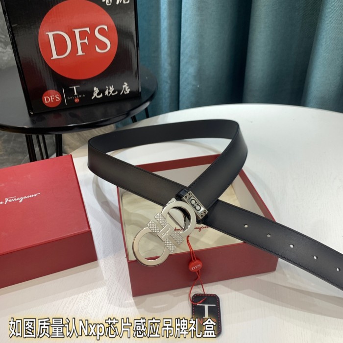 Streetwear Belt Ferragamo 321090 size:3.5cm