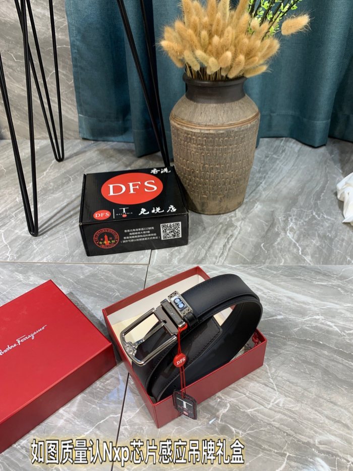 Streetwear Belt Ferragamo 321082 size:3.5cm