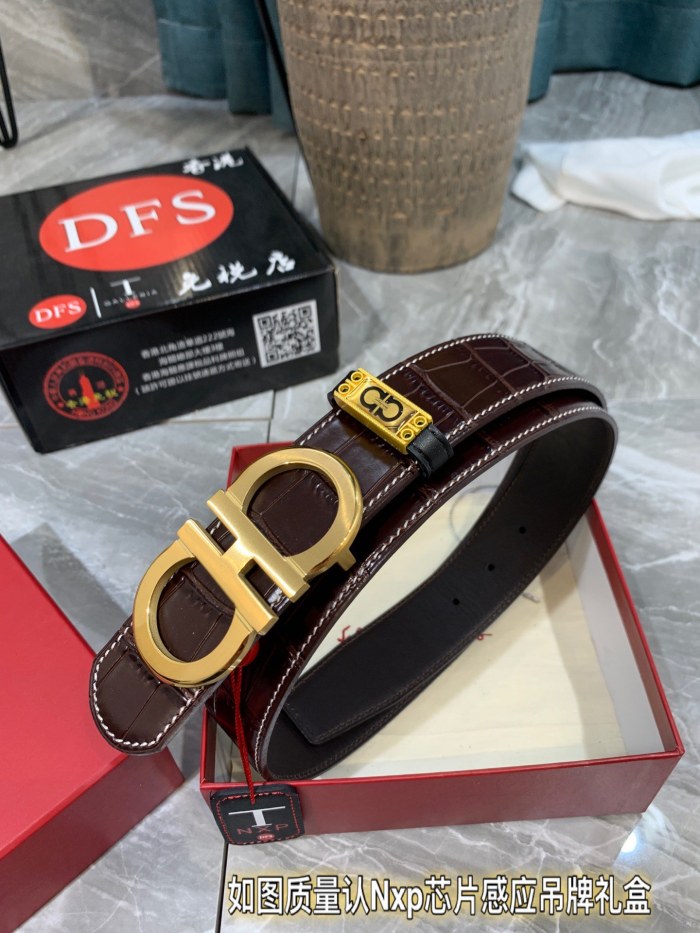 Streetwear Belt Ferragamo 321039 size:3.5cm
