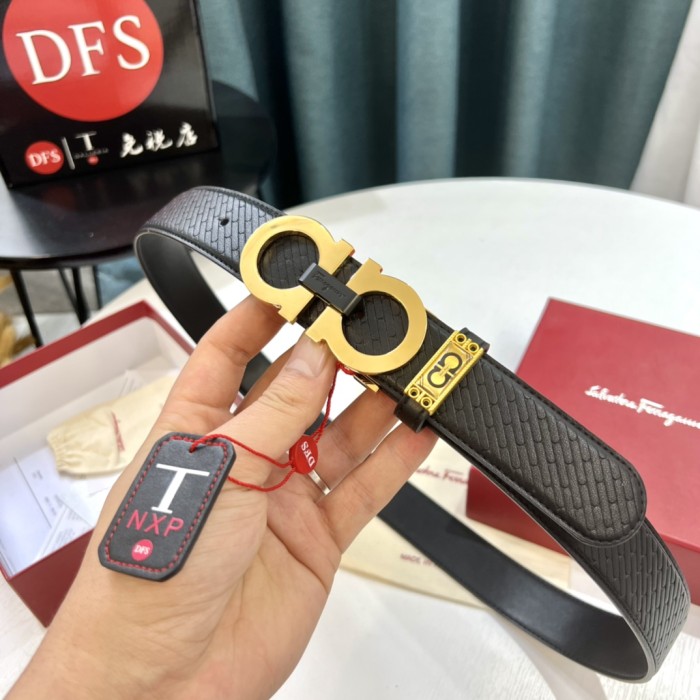 Streetwear Belt Ferragamo 321154 size:3.5cm