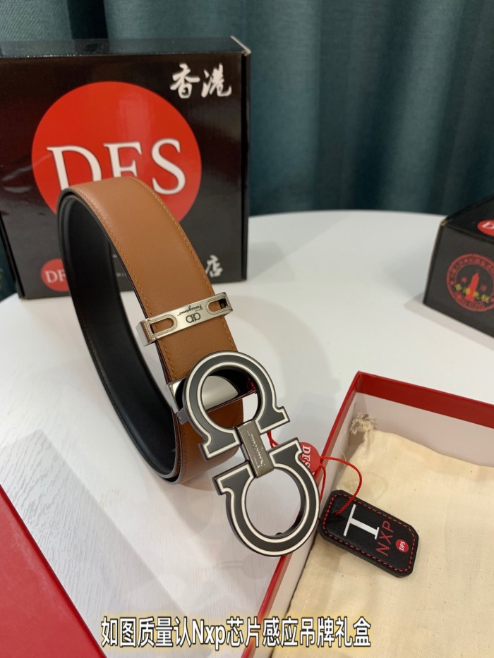 Streetwear Belt Ferragamo 321108 size:3.5cm