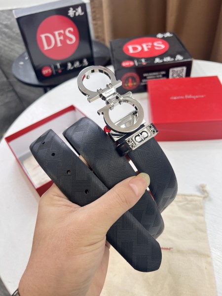 Streetwear Belt Ferragamo 320986 size:3.5cm