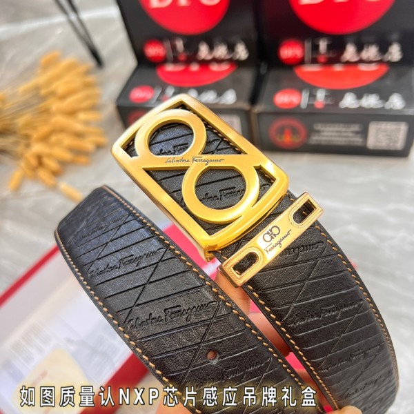 Streetwear Belt Ferragamo 321016 size:3.5cm