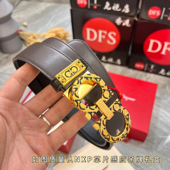 Streetwear Belt Ferragamo 321035 size:3.5cm