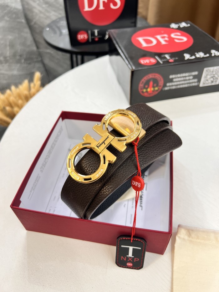 Streetwear Belt Ferragamo 321047 size:3.5cm