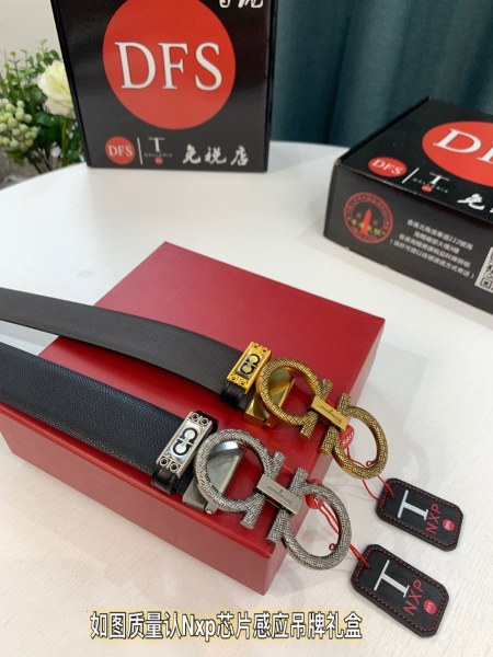 Streetwear Belt Ferragamo 321150 size:3.5cm