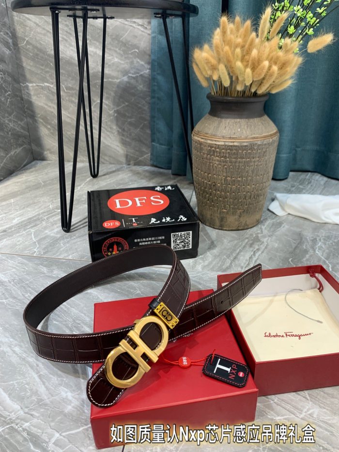 Streetwear Belt Ferragamo 321039 size:3.5cm