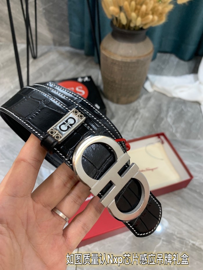 Streetwear Belt Ferragamo 321038 size:3.5cm