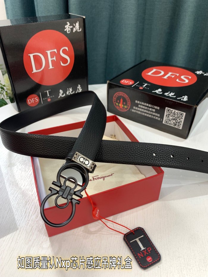 Streetwear Belt Ferragamo 321099 size:3.5cm