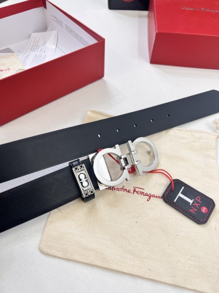 Streetwear Belt Ferragamo 320986 size:3.5cm