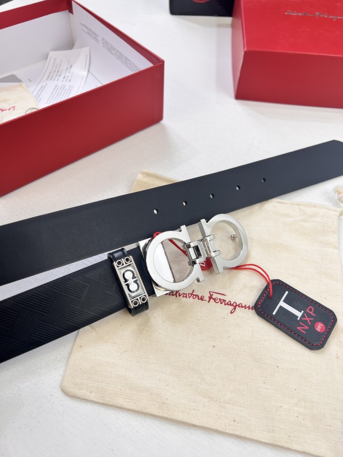 Streetwear Belt Ferragamo 320986 size:3.5cm