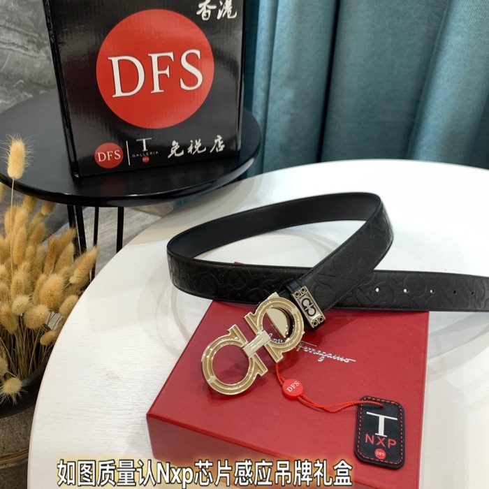 Streetwear Belt Ferragamo 320938 size:3.5cm