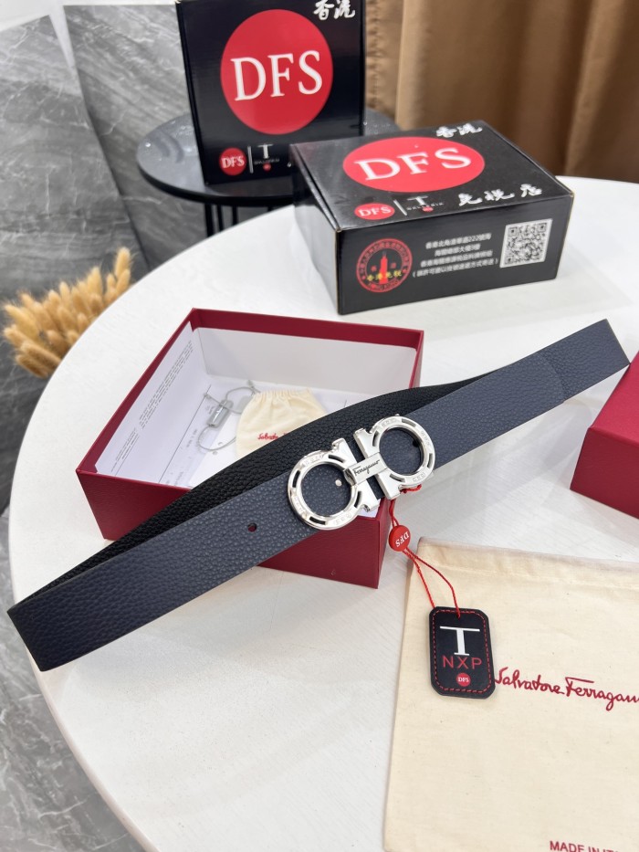 Streetwear Belt Ferragamo 321046 size:3.5cm