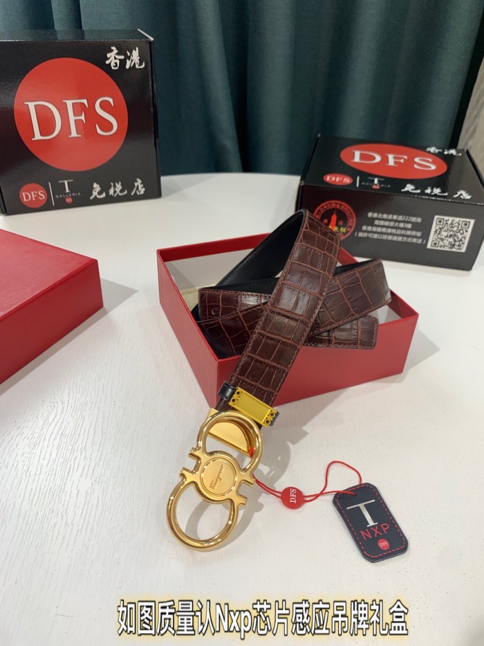 Streetwear Belt Ferragamo 321104 size:3.5cm