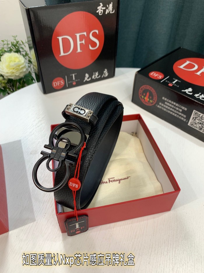 Streetwear Belt Ferragamo 321099 size:3.5cm