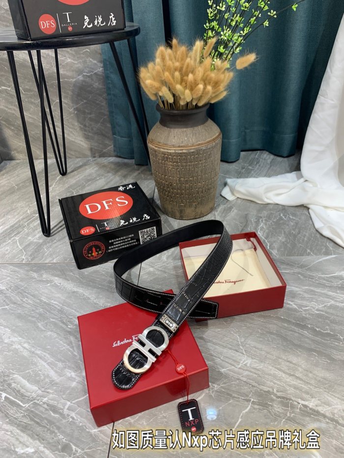 Streetwear Belt Ferragamo 321038 size:3.5cm