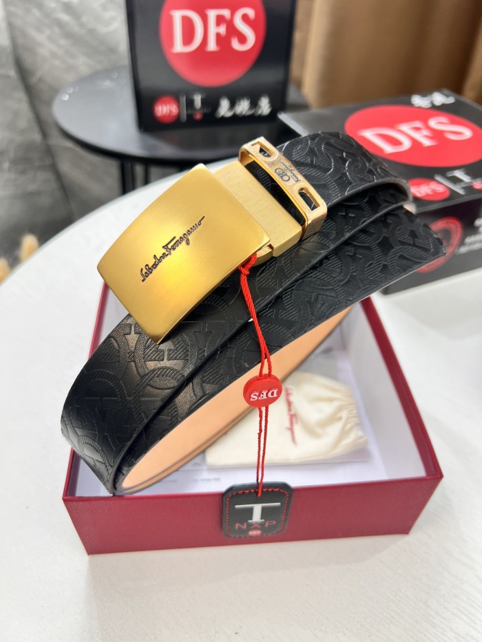 Streetwear Belt Ferragamo 320955 size:3.5cm