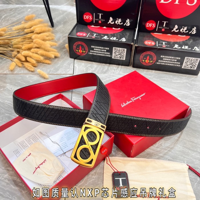Streetwear Belt Ferragamo 321016 size:3.5cm