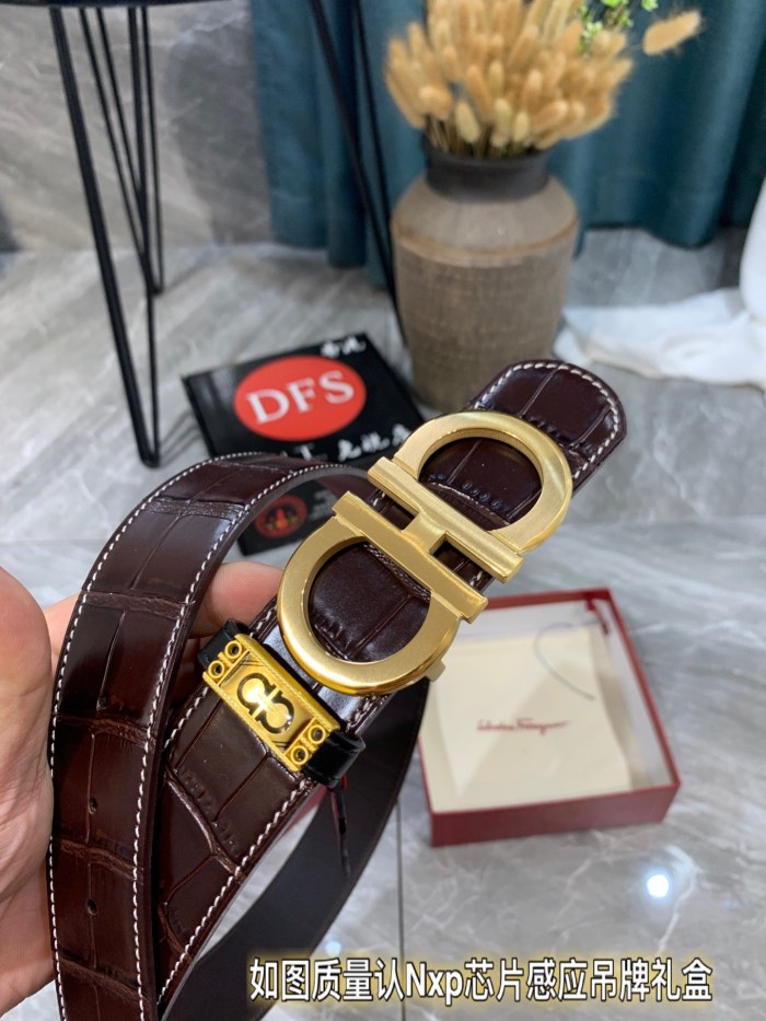 Streetwear Belt Ferragamo 321039 size:3.5cm