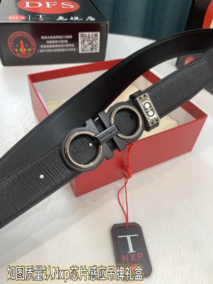Streetwear Belt Ferragamo 321162 size:3.5cm