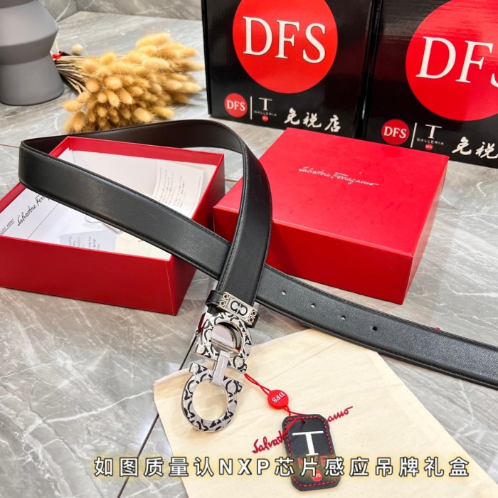 Streetwear Belt Ferragamo 321034 size:3.5cm