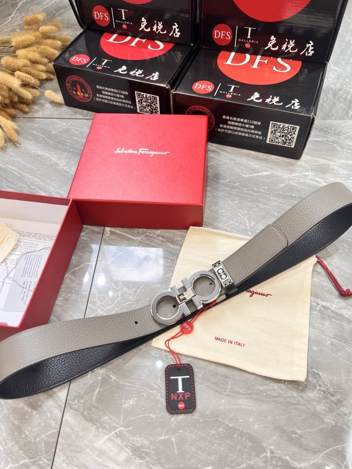 Streetwear Belt Ferragamo 321029 size:3.5cm