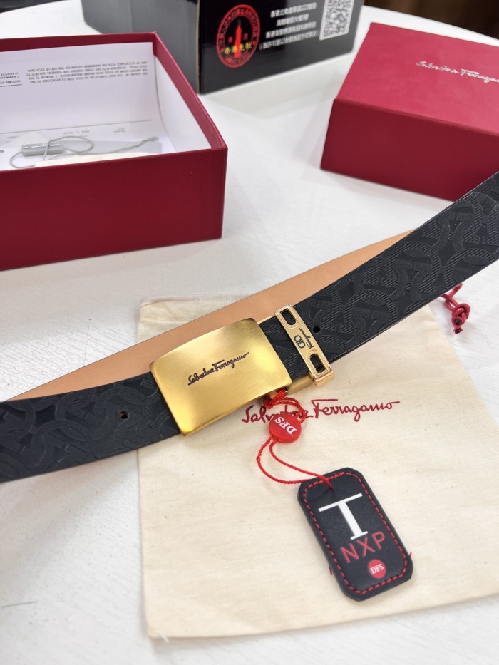 Streetwear Belt Ferragamo 320955 size:3.5cm