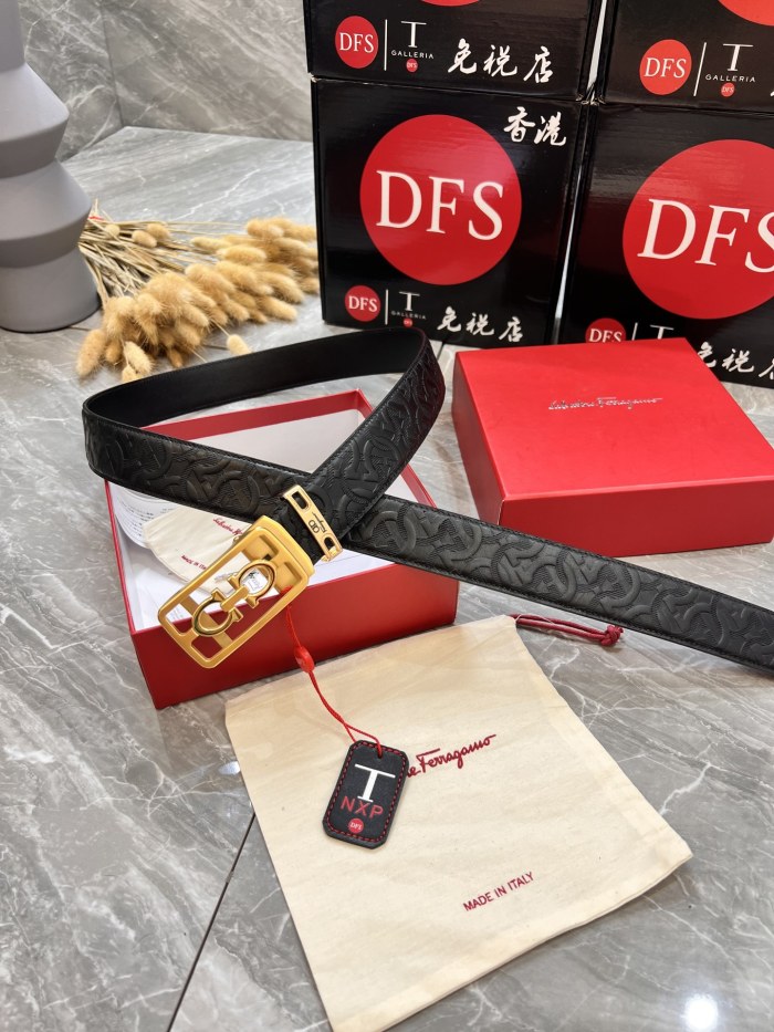 Streetwear Belt Ferragamo 321118 size:3.5cm