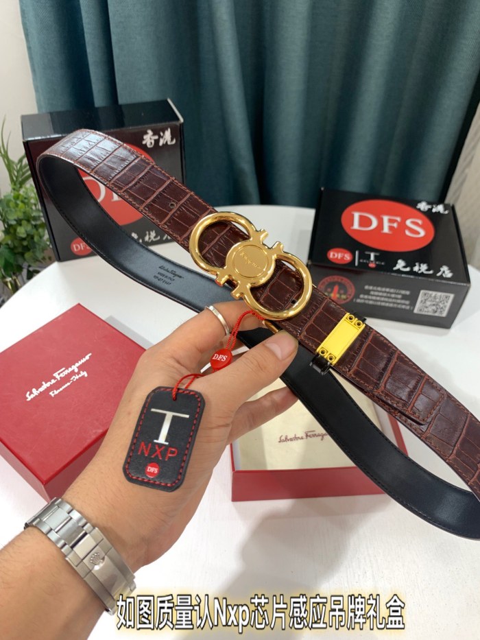 Streetwear Belt Ferragamo 321104 size:3.5cm