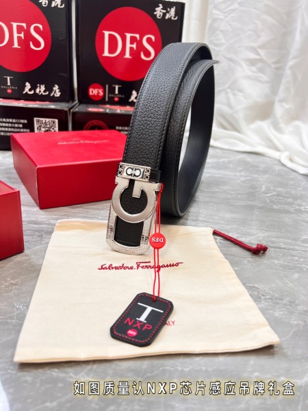 Streetwear Belt Ferragamo 320829 size:3.5cm