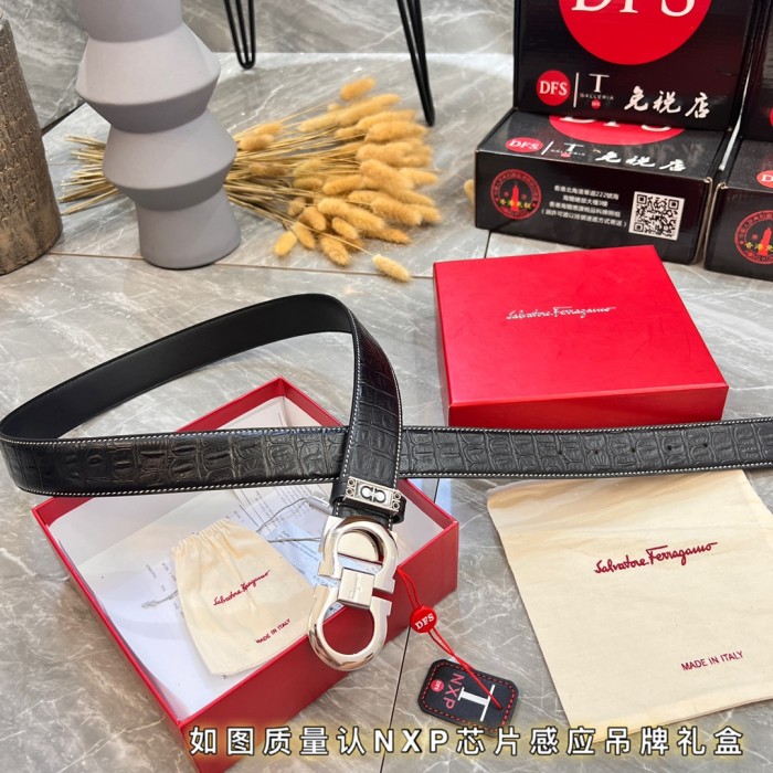 Streetwear Belt Ferragamo 320783 size:3.5cm