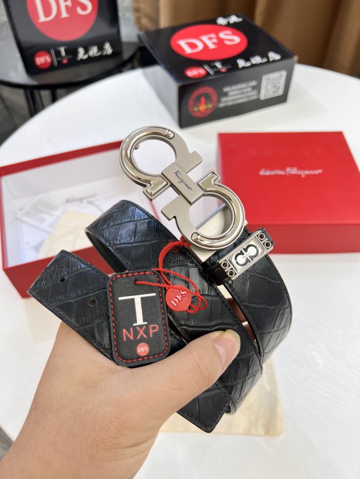 Streetwear Belt Ferragamo 320366 size:3.5cm