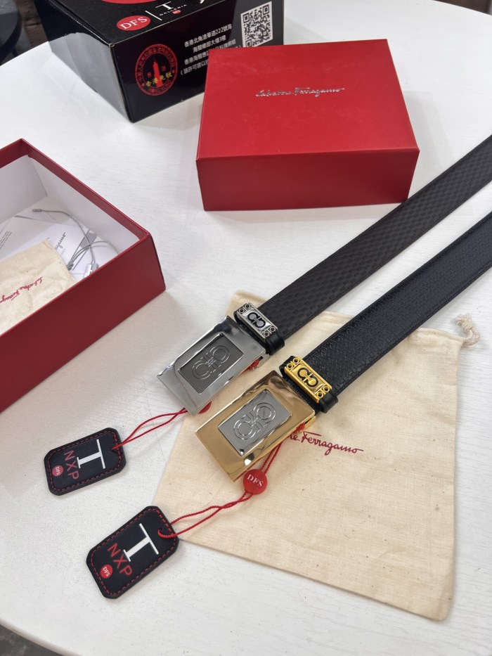 Streetwear Belt Ferragamo 320896 size:3.5cm