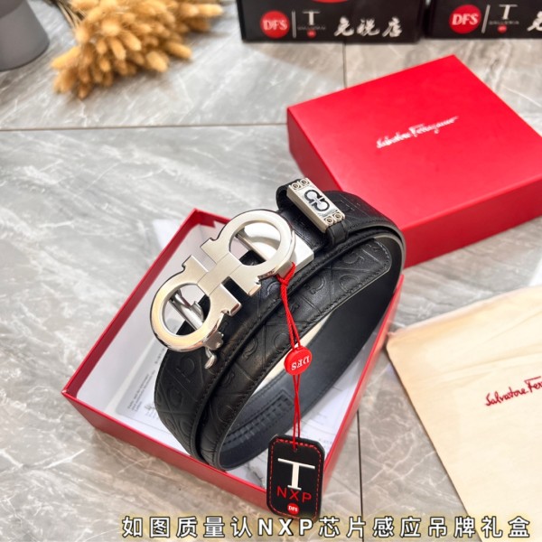 Streetwear Belt Ferragamo 320819 size:3.5cm