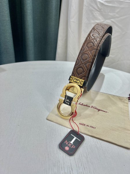 Streetwear Belt Ferragamo 320906 size:3.5cm