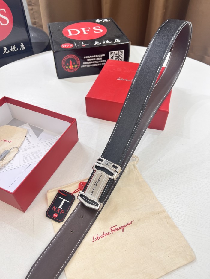 Streetwear Belt Ferragamo 320525 size:3.5cm