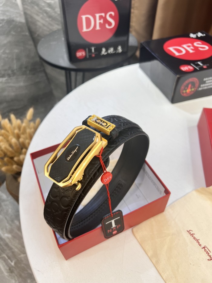 Streetwear Belt Ferragamo 320655 size:3.5cm