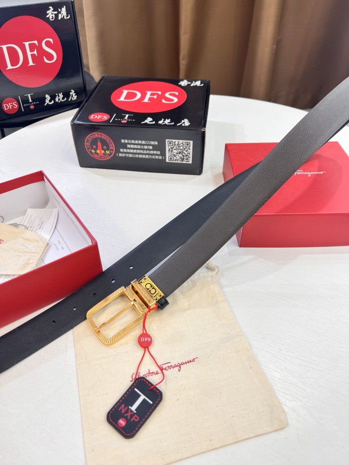 Streetwear Belt Ferragamo 320758 size:3.5cm