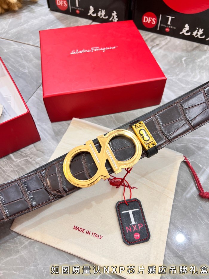 Streetwear Belt Ferragamo 320798 size:3.5cm