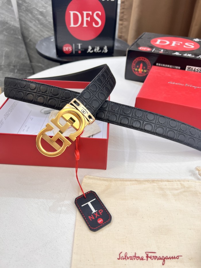 Streetwear Belt Ferragamo 320650 size:3.5cm