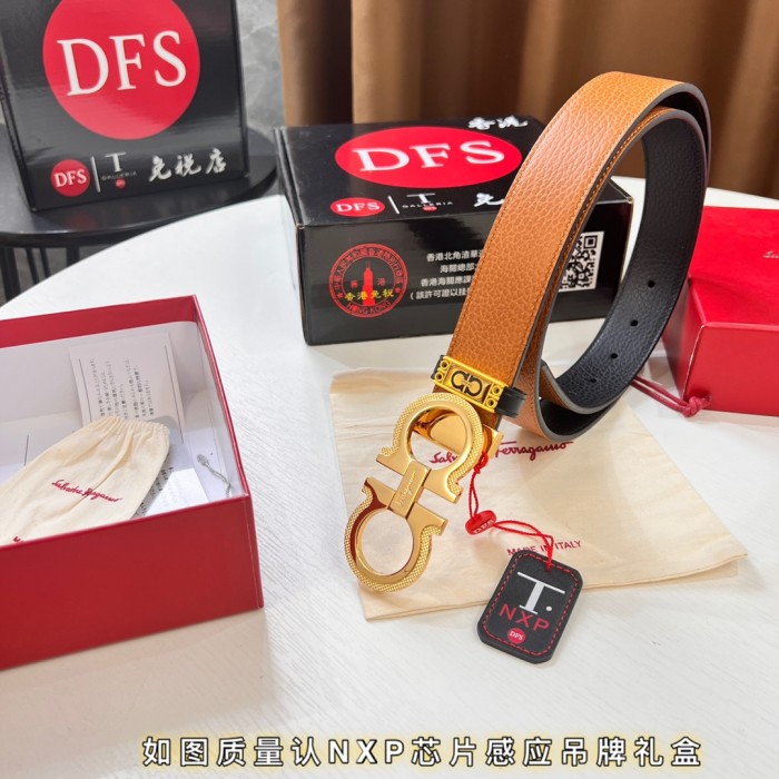 Streetwear Belt Ferragamo 320685 size:3.5cm