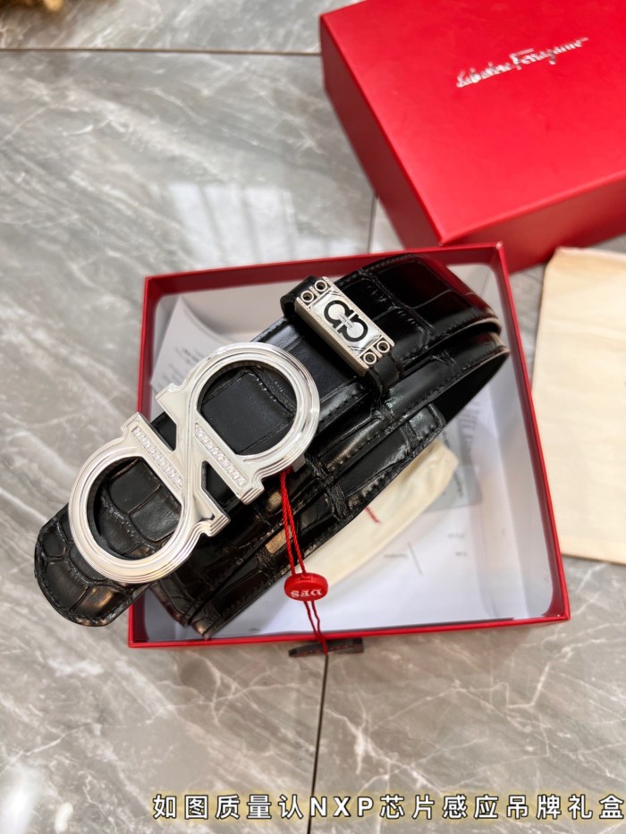 Streetwear Belt Ferragamo 320797 size:3.5cm