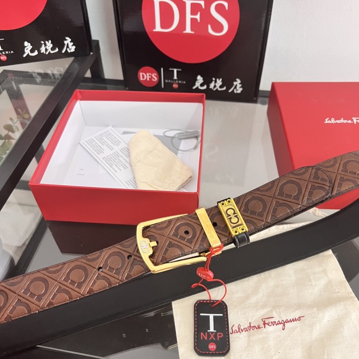 Streetwear Belt Ferragamo 320745 size:3.5cm