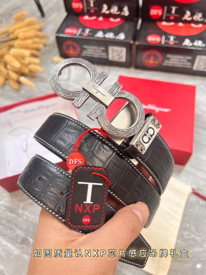 Streetwear Belt Ferragamo 320802 size:3.5cm