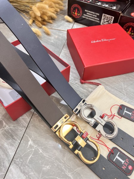 Streetwear Belt Ferragamo 320856 size:3.5cm