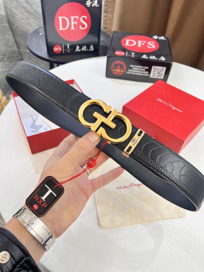 Streetwear Belt Ferragamo 320504 size:3.5cm